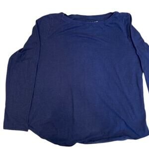 EILEEN FISHER - SKIN Navy Blue Bundle of 2 3/4 Shirt Lightweight sweater MEDIUM
